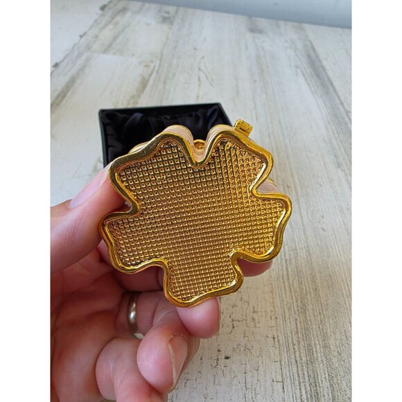 Kalifano flower‎ trinket box jewelry rhinestone glitter pink daisy - Picture 4 of 8